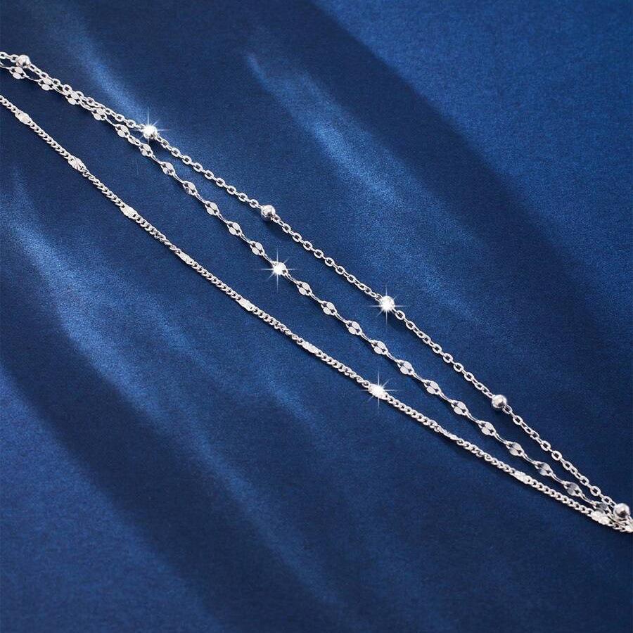 Cross-Border Fashion Multi-Layer Lip Chain Bracelet for Women - Exquisite Stackable Ornament
