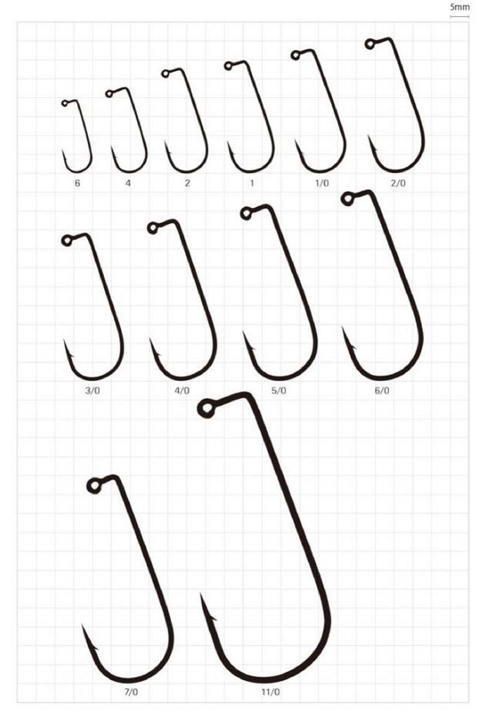 Sasame F-999 Aberdeen Jig Hook Size 8 (7295)