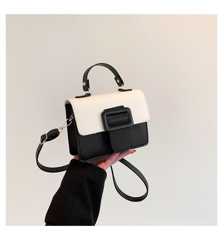 2024 Spring New Trendy Fashion Pu Shoulder Bag Street Style Crossbody Bag Women's Unique Design Chic Small Square Bag Black Blue Green Purple Orange