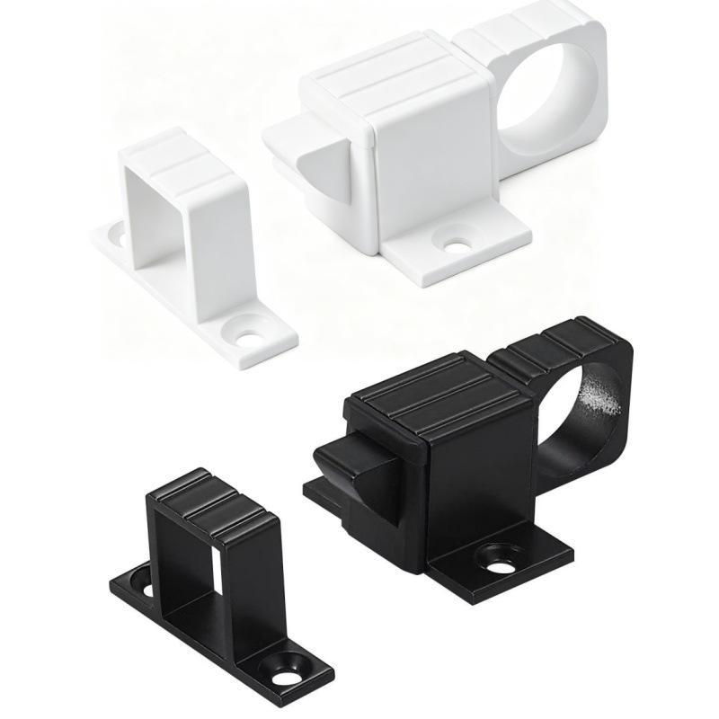 Automatic Aluminum Alloy Spring Latch Self Closing Slide Bolt Door Window Security Pull Ring Gate Latch Lock