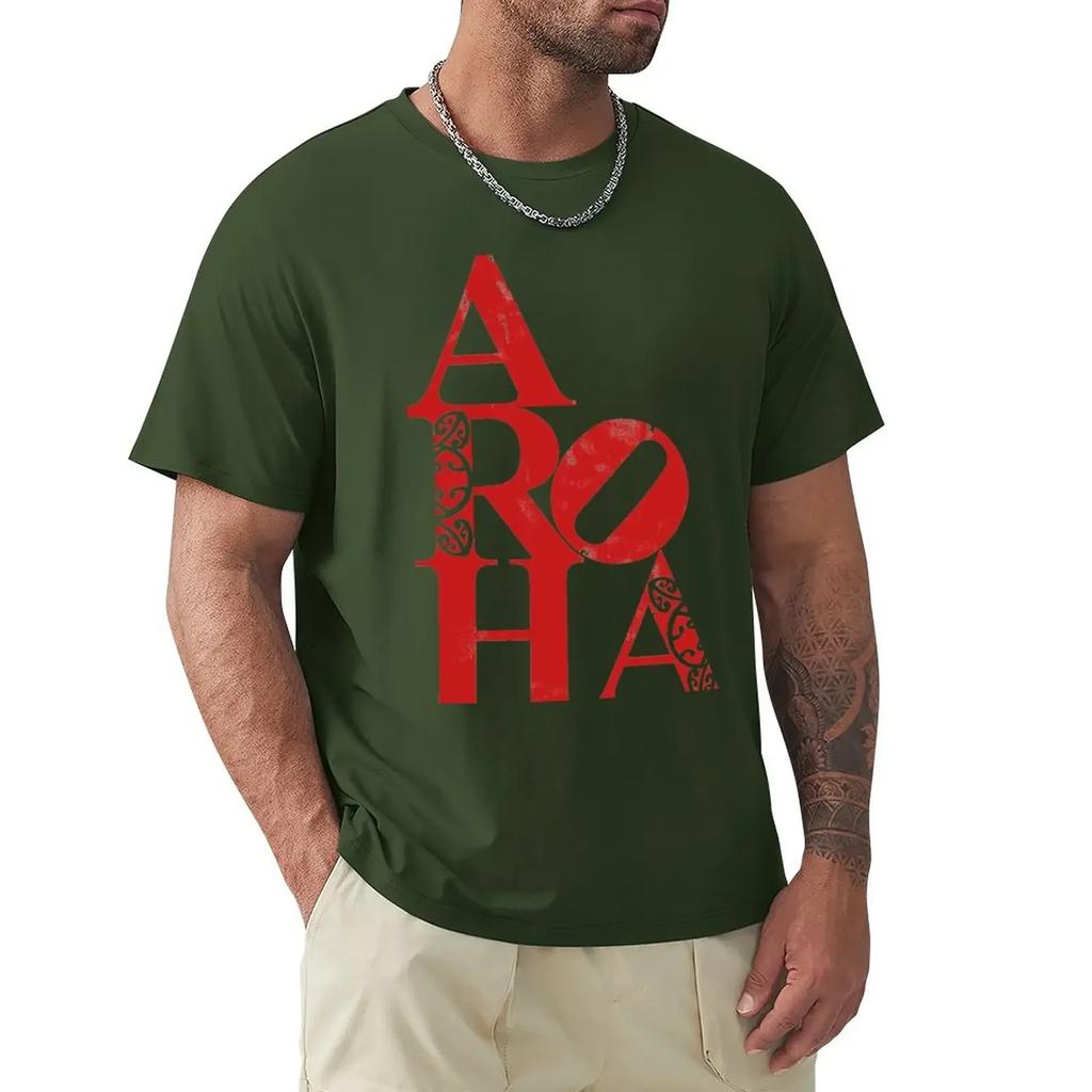 Aroha (love for the people) TShirt hippie clothes vintage anime tshirt anime figures big and tall t shirts for Unisex
