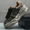 Men's Fashion and Comfortable Retro Trend Casual Washed Denim Sports Shoes