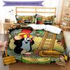 KRTECEK 3pcs Bedding Set Duvet Cover Closure Includes 1 Duvet Cover & 2 Pillowcases for All Seasons Bedroom Home Dorm Decor