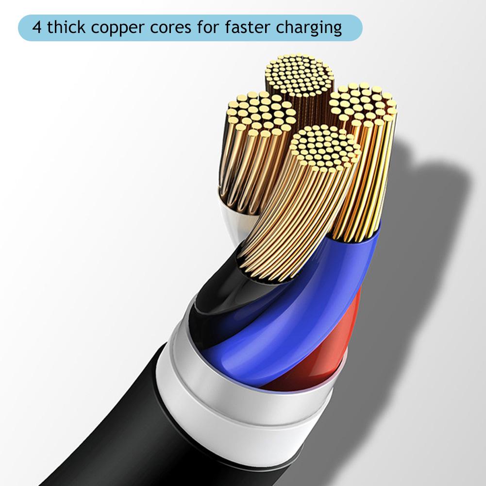 66W 5A USB Type C Data Cable 3A Micro USB Spring Pull Telescopic Fast Charging Cable for Android Phone Accessories Car USB Cable