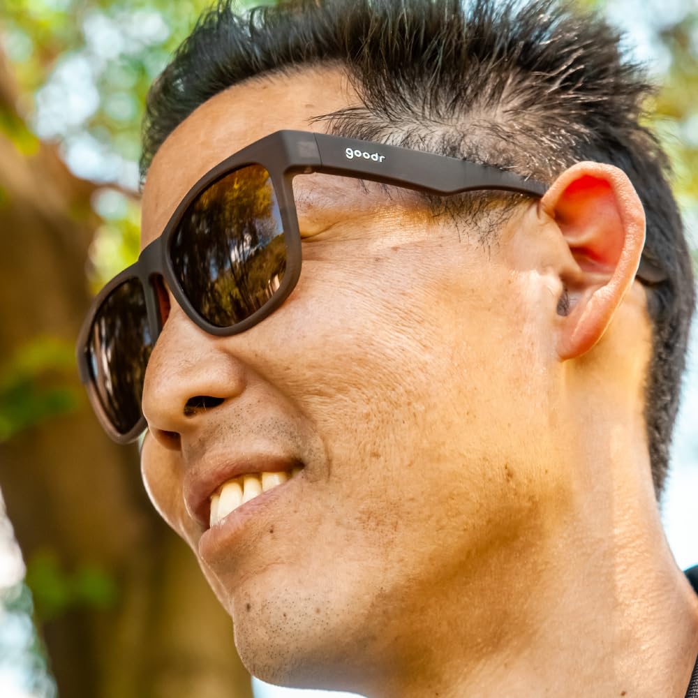 Goodr Sunglasses BFG Series Polarized UV No Color Mirror for Men and Mountain Outdoors Knock It [goodr] Lightweight, Lenses, Protection, Slipping,