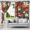 2pcs Luxury Boho Flowers Window Curtains for Home Bedroom Living Room Drakening Heat Insulation Noise Reduction Blackout Drapes