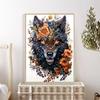5d DIY Diamond Painting Cross Stitch Animal Flower Wolf Diamond Embroidery Mosaic Full Round Drill Home Decor Crafts