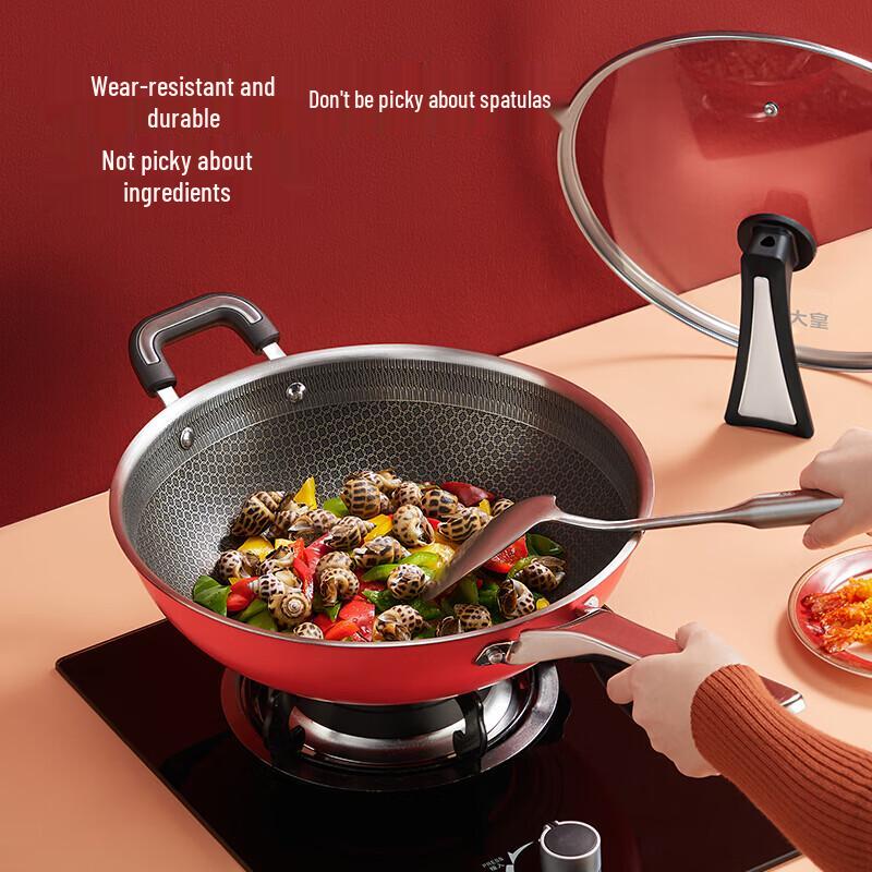 Chu Da Huang 2nd Gen 316 Stainless Steel Non-stick Wok
