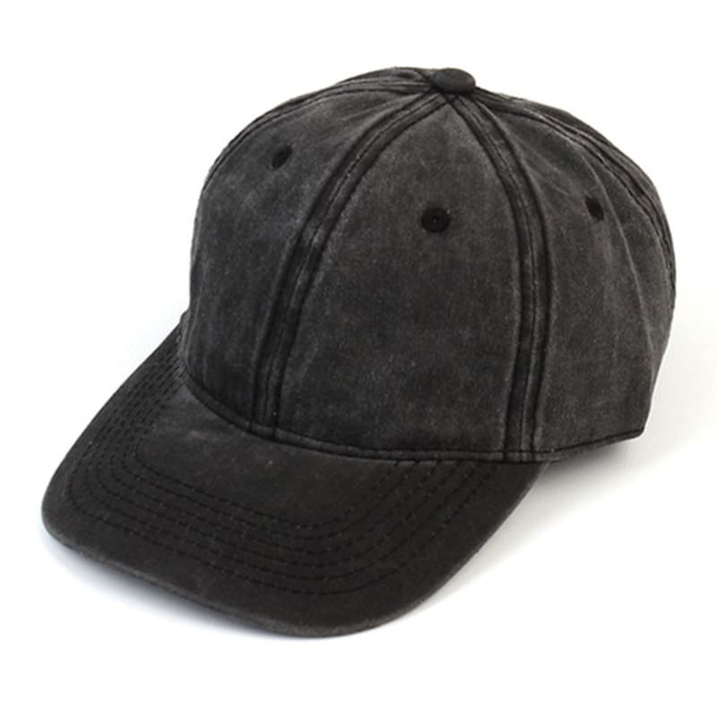 Universal chemistry Muji Pigment Washing Black Ballcap Washing ball Cap