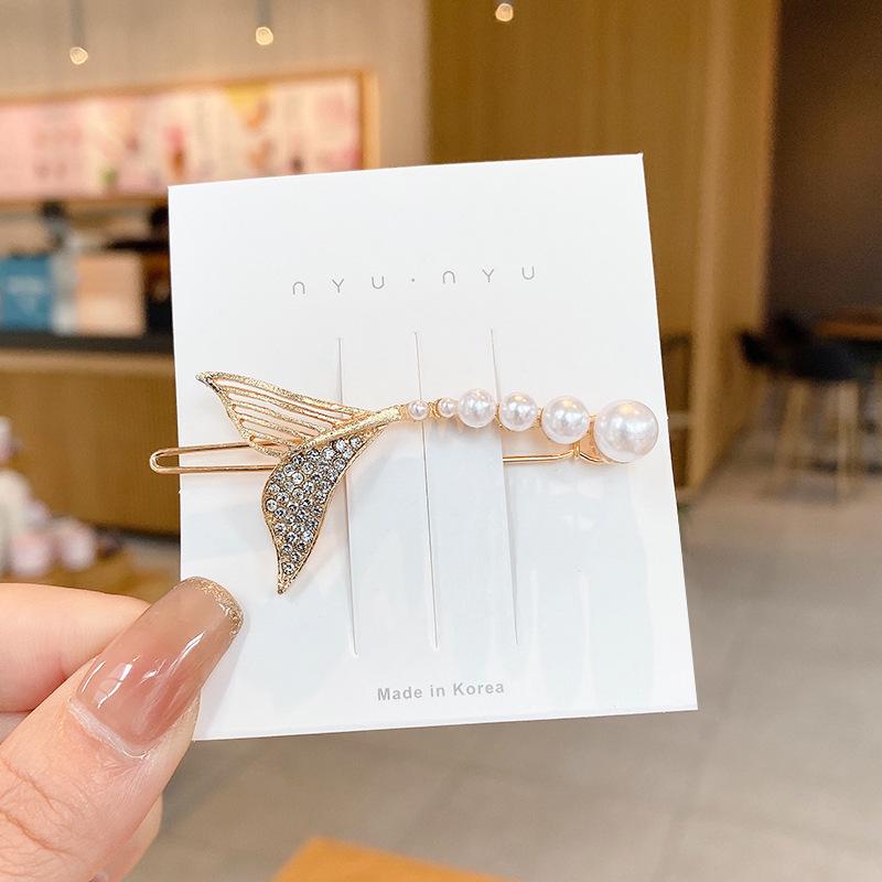 Korean Minimalist Pearl Hair Clip for Girls: Elegant Y2K Style