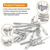 Dome Head Pop Rivet Multiple Sizes Mandrel Exhaust Rivet New Fasteners