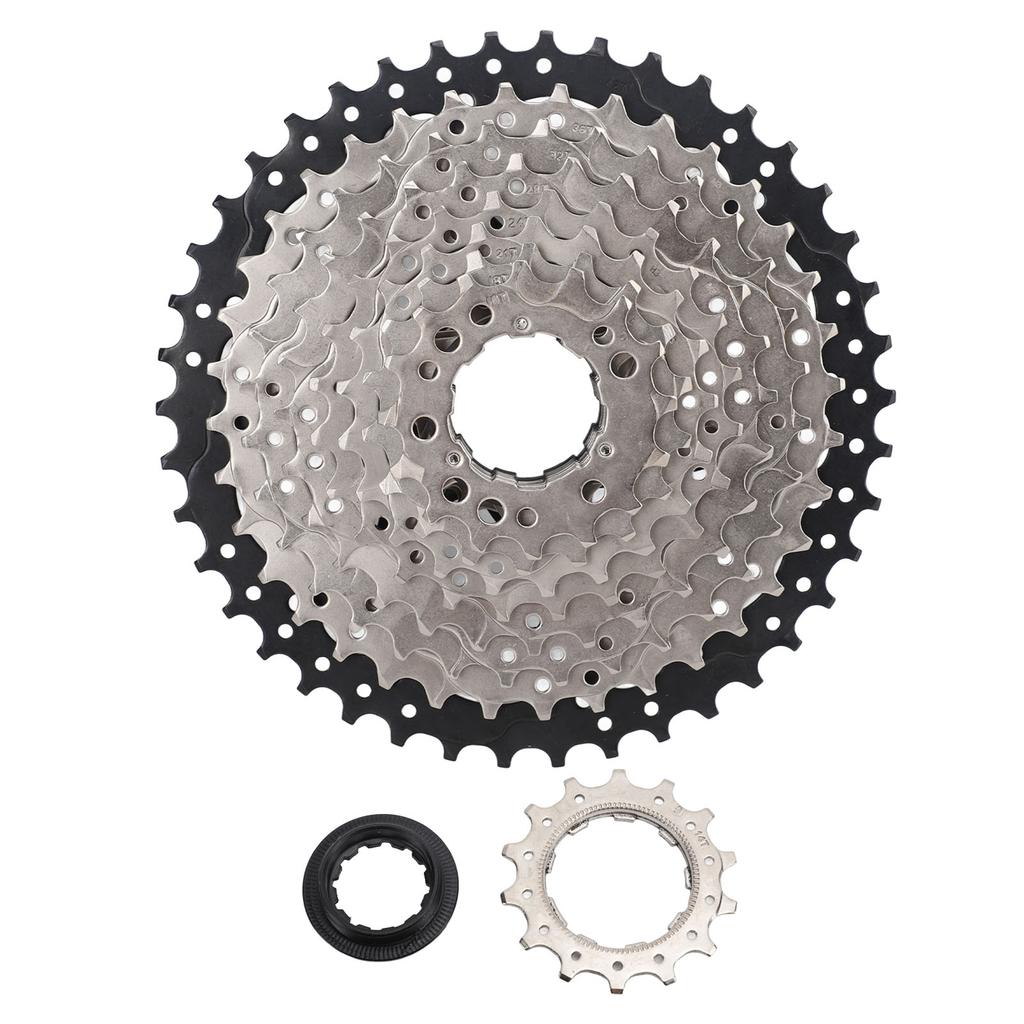 9 Speed 14‑42T Freewheel 9 Speed Cassette Aluminum Alloy Bike Freewheel for Electric Bike Moped
