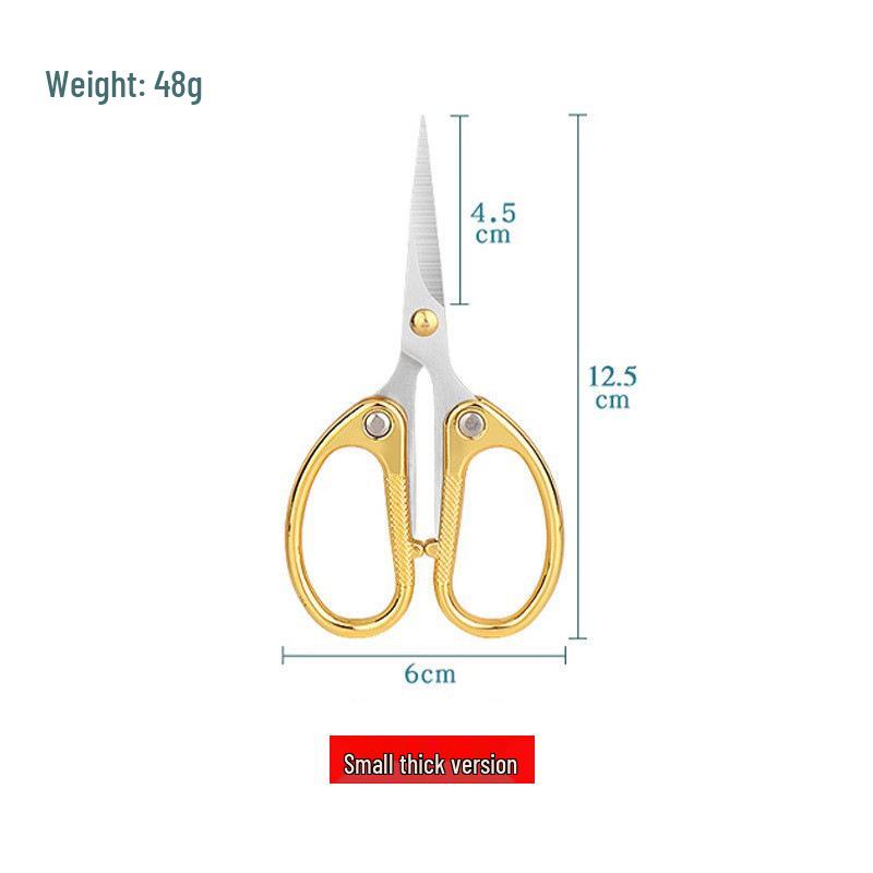 Zinc Alloy Mini Scissors: Stainless Steel, Pointed Embroidery & Thread Trimmer for Handcraft and Office Use