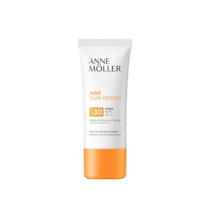 Anne Moller Age Sun Resist Crema Facial Spf 30 50ml Crema solar facial que ayuda a prevenir la oxidación de la piel y el fotoenveje