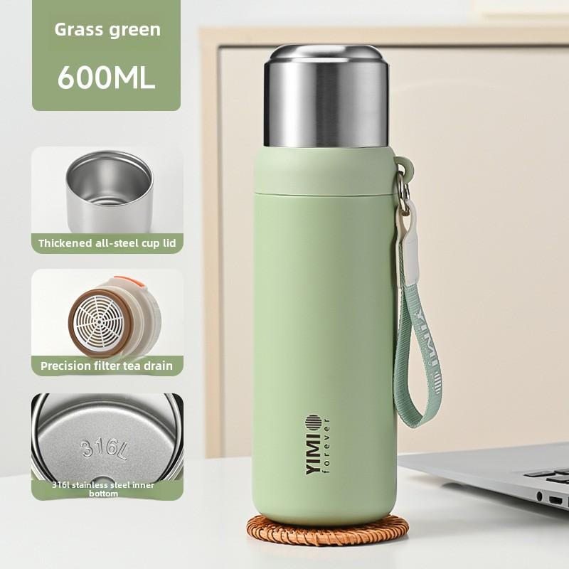 600ml 316L Stainless Steel Vacuum Insulated Cup | 24H Hot/Cold Retention,Leakproof & Eco-Friendly.For Coffee, Tea, Water, Travel