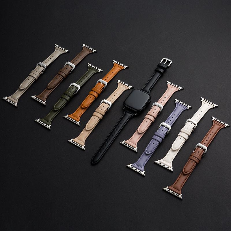 Cinturino Sottile in Vera Pelle per Apple Watch