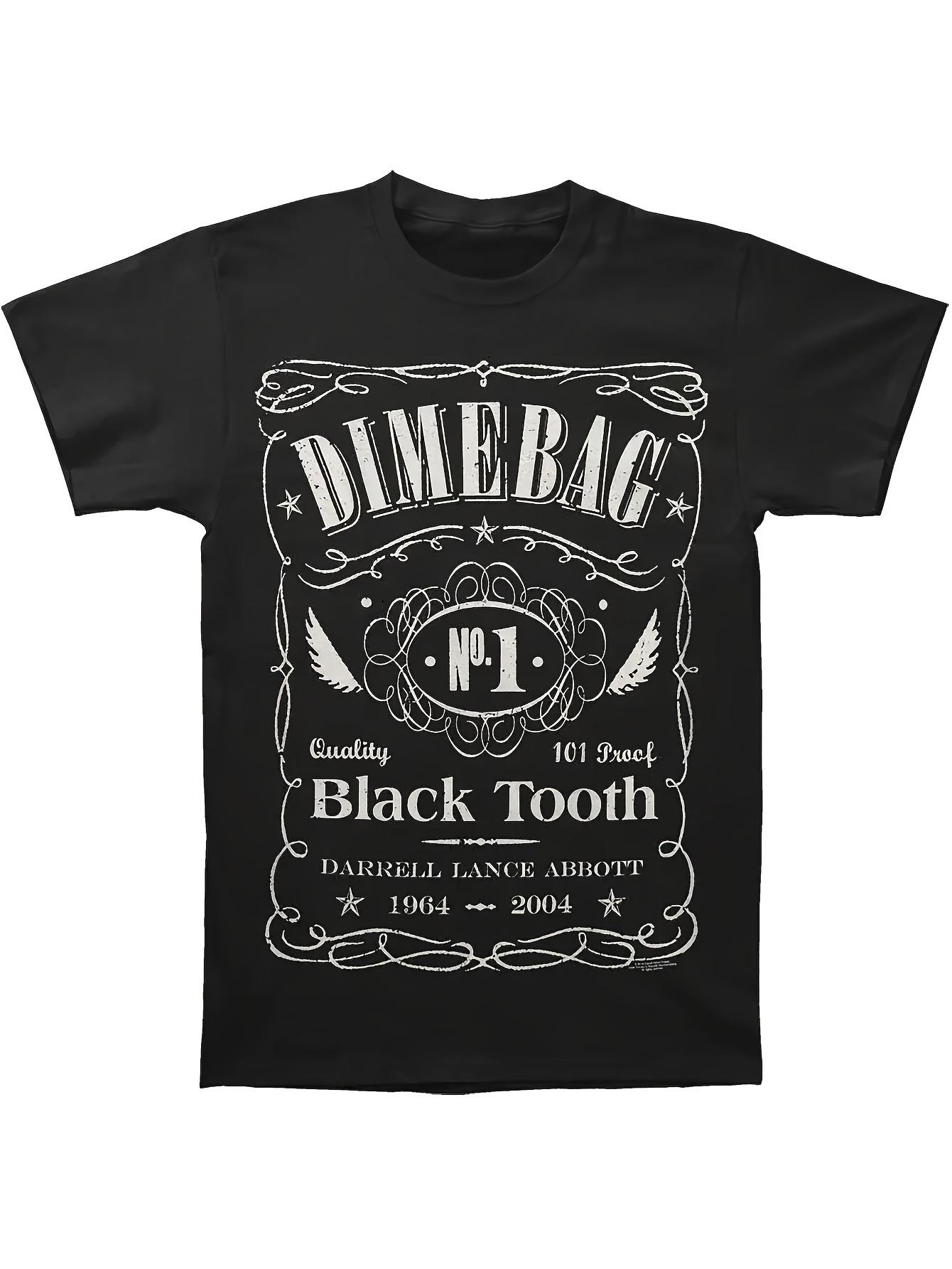 T-Shirt y2k T Black 4XL