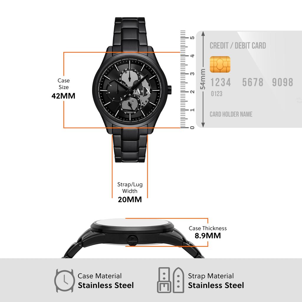 [AX Armani Exchange] Watch AX7160SET Men's Black