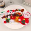 Christmas Table Décor: Santa & Snowman Cutlery and Wine Bottle Sets