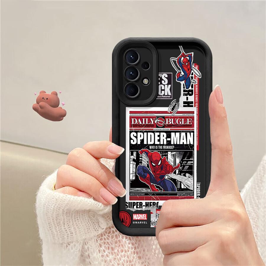 Marvel Spider Man Phone Case for Samsung Galaxy A06 A72 A71 A52 A53 A15 A35 A73 A54 A25 A51 A55 Soft Cover