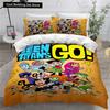Teen Titans Go Povlečení Jednolůžko Twin Full Queen King Velikost Anime Sada Povlečení Aldult Dětský Pokoj Povlaky na Peřinu Sada 3D Tisk 014