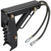 Hydraulic Backhoe Thumb, 18 Inch 1/2" Thickness Heavy Duty Excavator Thumb, Black Steel Weld On Thumb Attachments with Hydraulic Cylinder, Mechanical