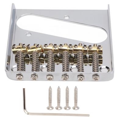 Guitar Bridge Vintage Style Single Tube Brass Saddle 6 Strings Electric Guitar Accessories