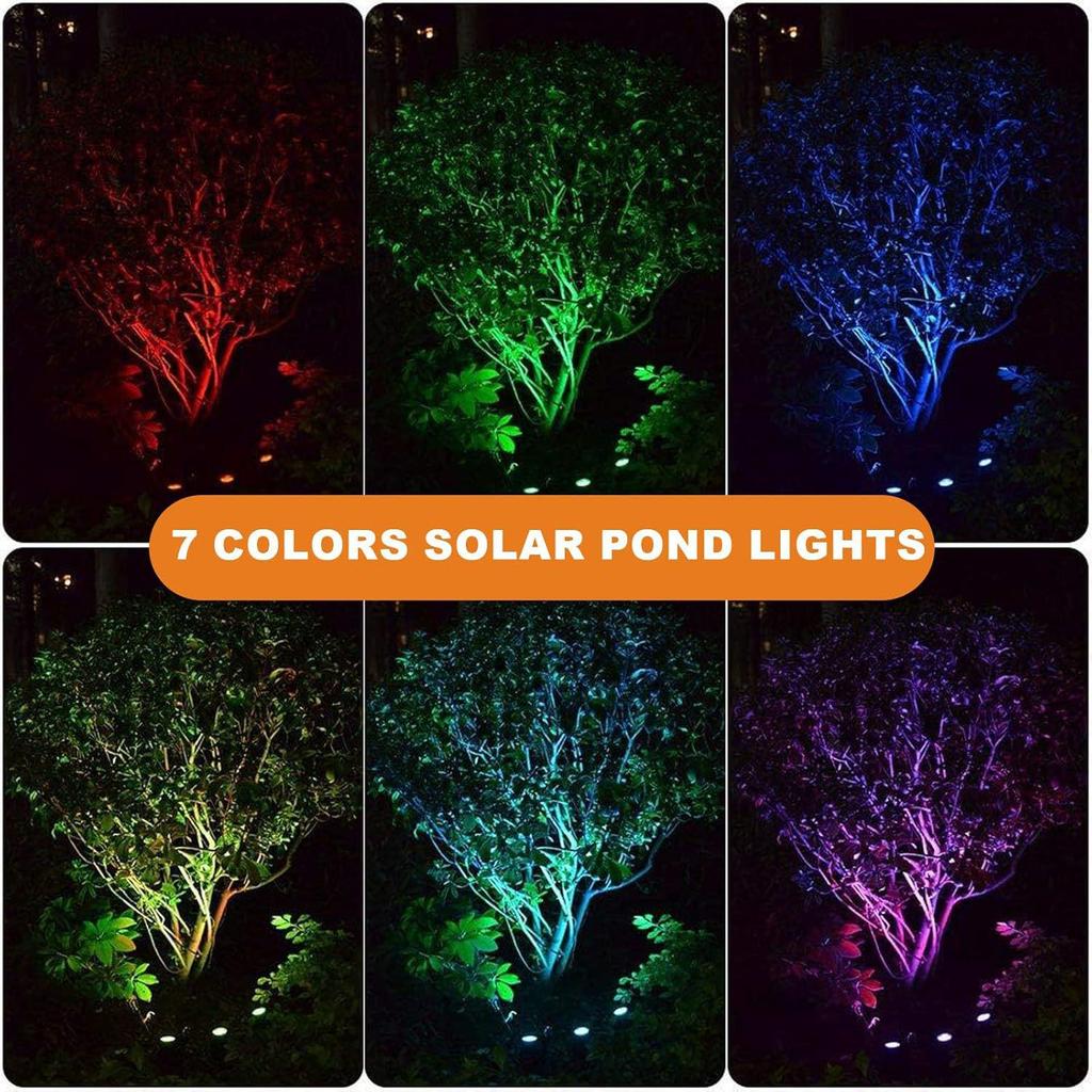 Outdoor Solar Garden & Pool Spotlight: Landscape Atmosphere Light for Courtyard & Underwater Ponds