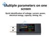 360W USB Tester Voltmeter Ammeter 1.06" IPS 4V-30V 12A Peak QC/PD Detect w/ Energy Curve for Laptop Charger Data Cable Test Tool