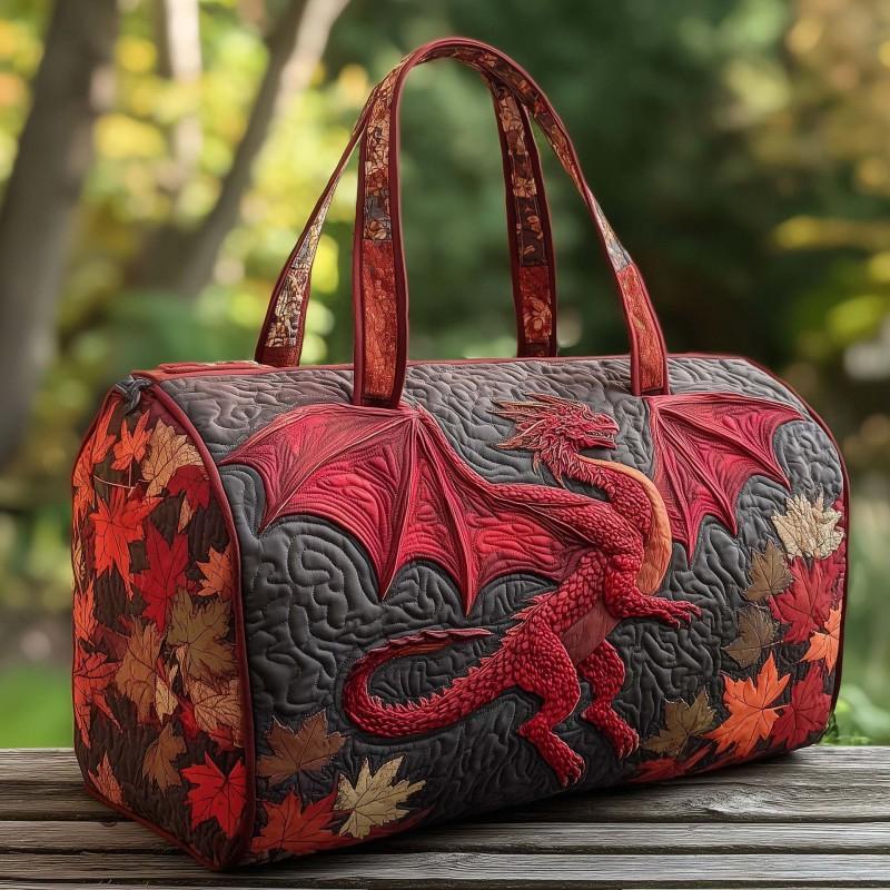 Dragon Series Small Carry-on Quilted Travel Bag Multi-functional Gym Men Women