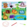 Children wooden three-dimensional animal puzzle puzzle panel cognitive early education educational toys shape matching board building block