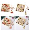 12x Christmas Tree Pendants Christmas Tree Hanging Decorations Home Decor Tags Wood Slices for Home Wedding Indoor Fireplace