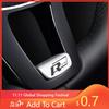 Pour VW Autocollant de Volant de Voiture Neuf Accessoires Intérieurs pour Volkswagen VW Jetta R Rline Touran POLO Golf MK4 MK5 MK7 Tiguan