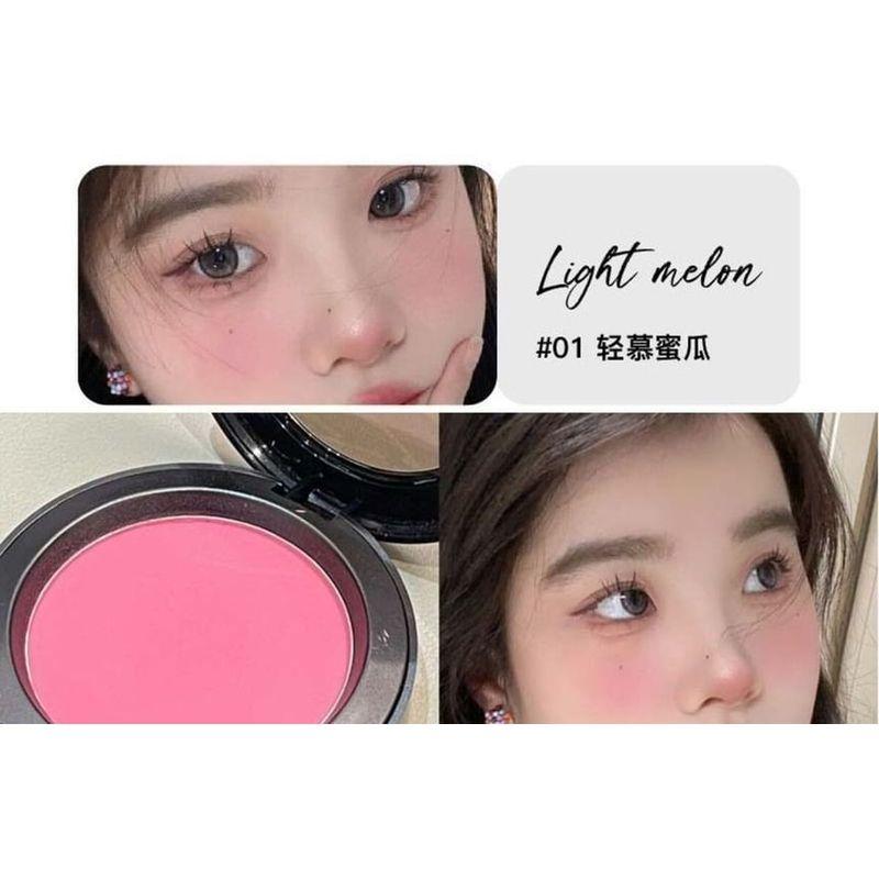 HERORANGE - Light Pink Mist Monchrome Powder Cheek Blusher - 1-3