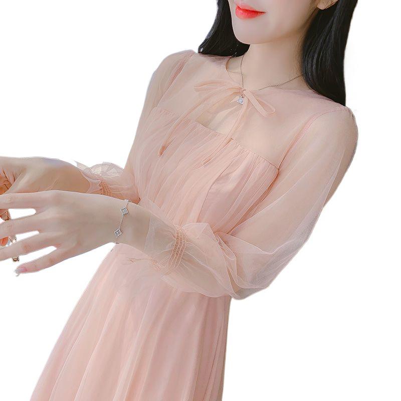 2026 Summer French Fairy Mesh Dress - Gentle Formal Style