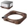 Walnotenhouten Stand Stofdicht Koelende Host Mount Verhoogde Externe Schakelaarknop Desktop Houder voor Mac Mini M4/M4 Pro 2026