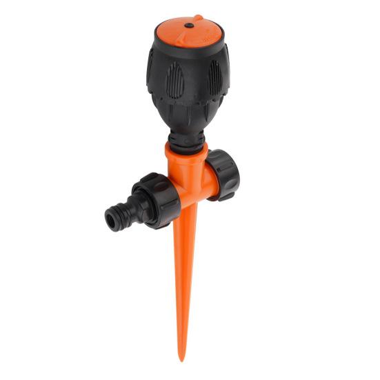 360-Degree Rotating Lawn Sprinkler with Stake Large Area Coverage Adjustable Garden Yard Sprinkler Efficient Stable Irrigation Tool