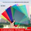 A4 Transparent Colorful PVC Sheet for Kids' DIY Crafts and Painting