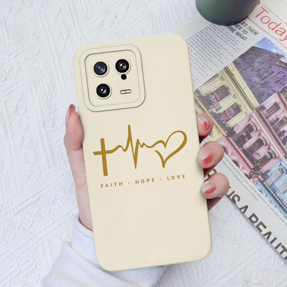 For Xiaomi 13 Pro Lite Civi2 Phone Cases Special Pattern Cover Camera Protection Smooth Liquid Silicone Anti fingerprint Shell