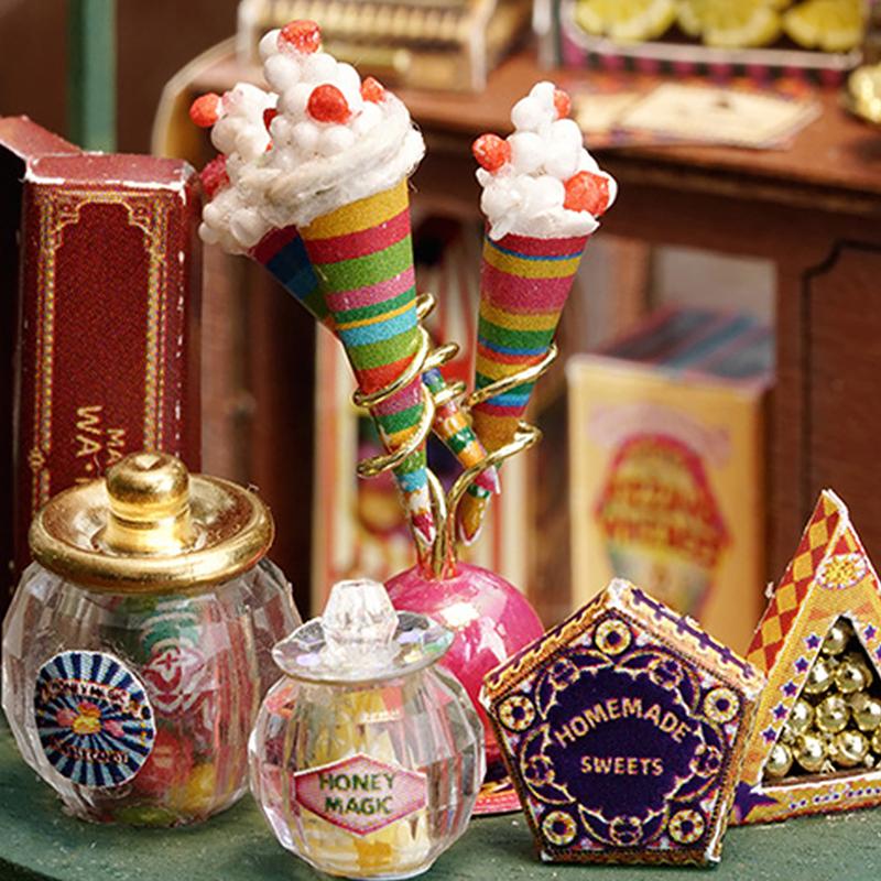 Mini DIY Bausatz zum Basteln und Zusammenbauen von Puppenhäusern, Raummodellen, Spielzeug, Heim- und Schlafzimmerdekorationen mit Möbeln, Holzbastelarbeiten