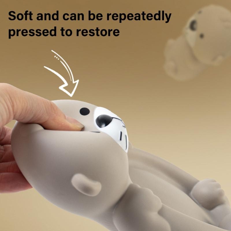 Toddler Bathing Toy Set Otters Mom and Baby Engaging Water Fun Shower Toy Otters Mom and Baby Set For Bath Time