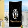 Juventus Customize Text Beach Towel Soft Durable Quick-Dry Ideal for Travel Outdoor Swim Pool Yoga Surf Camping Hiking Gym Gift Holiday