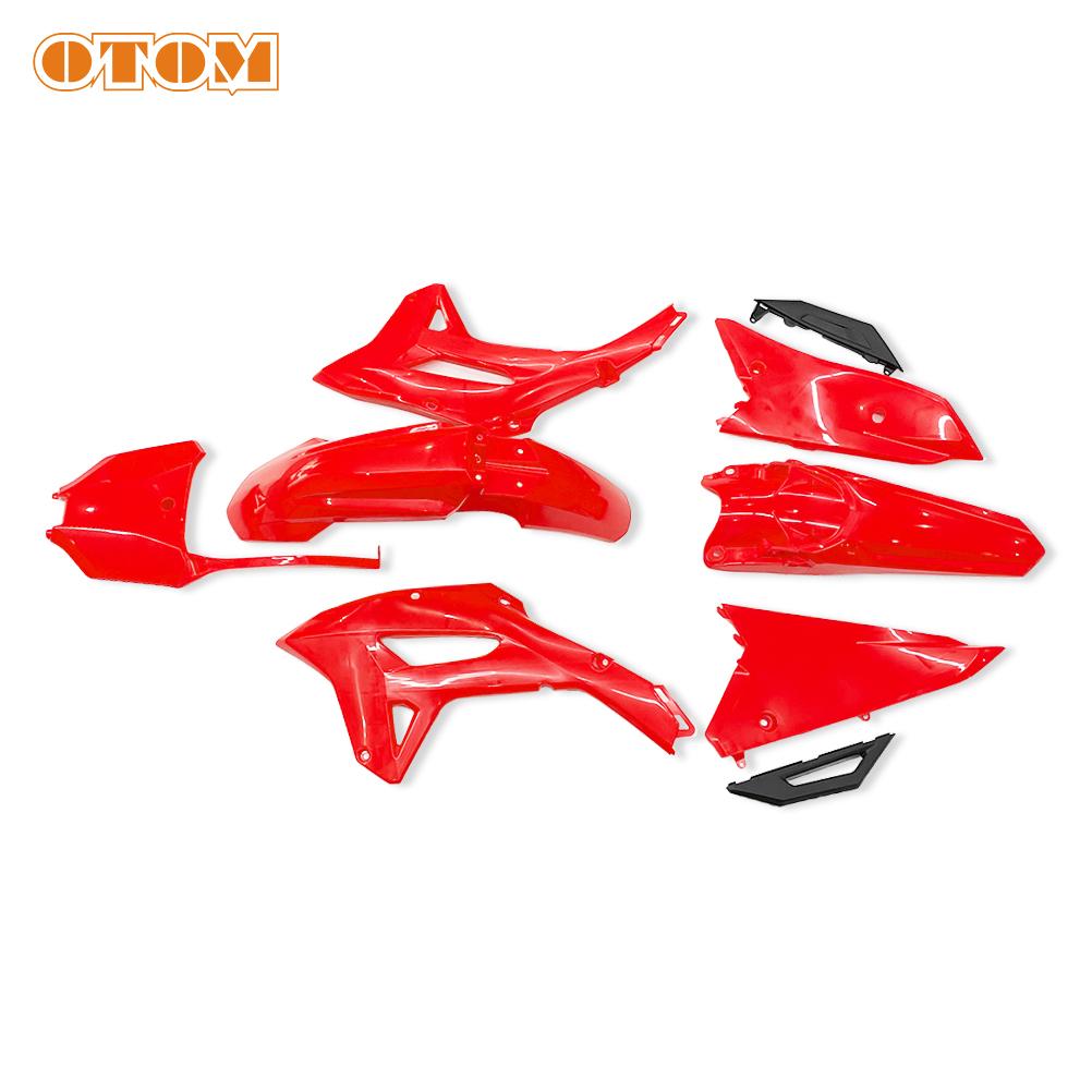 2024 Motocross Full Plastic Kit Number Plate Front Rear Fender Fuel Tank Guard Plate Side Panel For HONDA CRF250RX CRFRX 300 450 красный