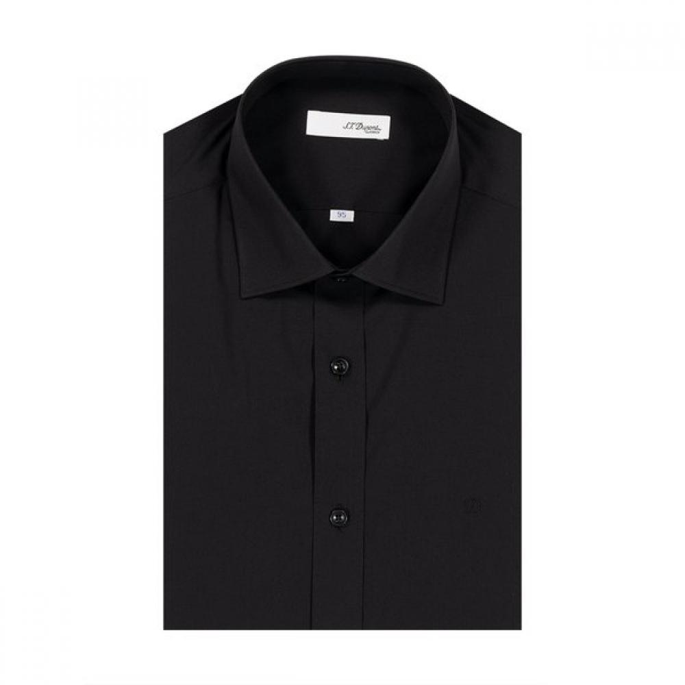

S.t. Dupont Cotton Nylon Stretch Slim Fit Short Sleeve Shirt Se4mm21hs307sbk 105