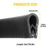 Car Door Edge Guard Molding Trim Protectors Strip 16ft U Shape Rubber Seal Black