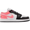 Jordan Air Jordan 1 Low top Children's Basketball Shoes White Pink Unisex 553560-025