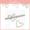 Heart Shaped Fashionable Alloy Earrings For Women Minimalist Street Chic Design