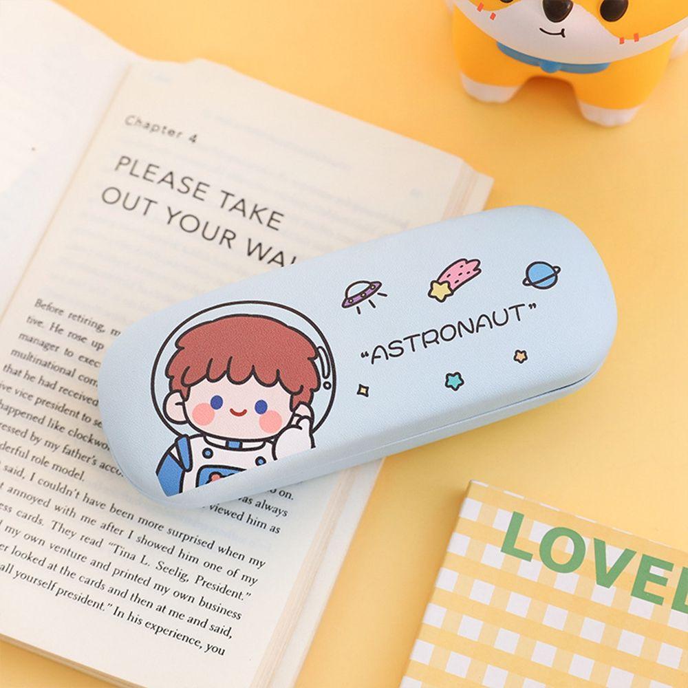 Bag Cartoon Square PU Leather Eyeglass Hard Box Glasses Box Reading Glasses Case Spectacle Case