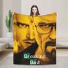 Breaking Bad Chemical Crime Fleece Blankets Walter White Jesse Pinkman Custom Throw Blankets for Home 150*125cm Bedspread