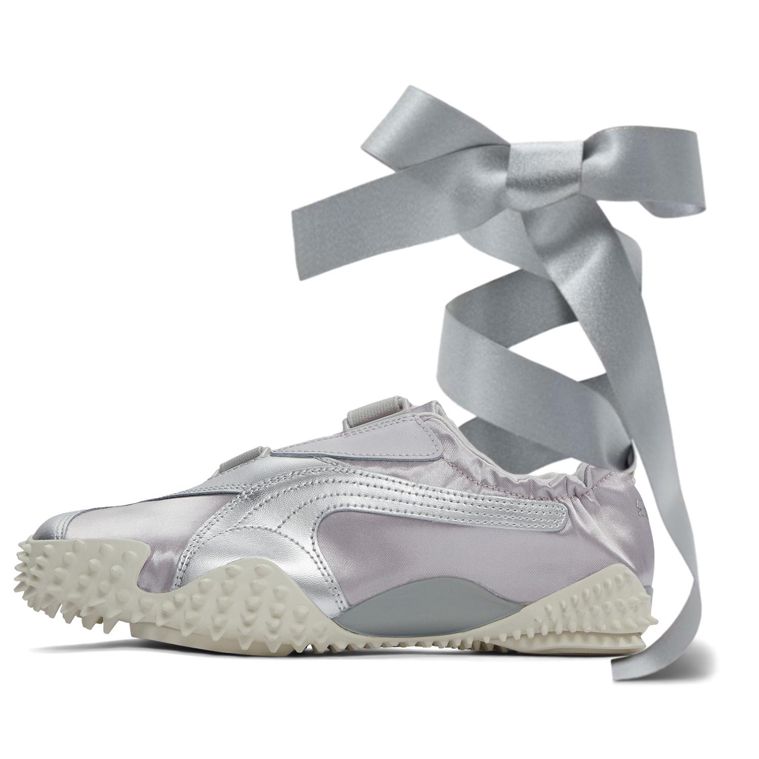 

Puma Mostro Power & Grace Удобные Модные Балетки на шнуровке Скрипучие Низкие Повседневные Кроссовки Унисекс Повседневная Обувь Серебристый 399827-03 38